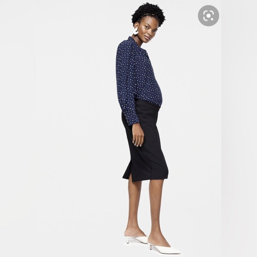Hatch x J.Crew Black Maternity Pencil Skirt Size 1 S-M